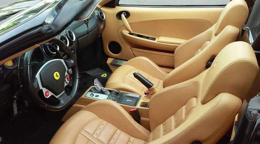 Original F430 Interior Before Work Begins.